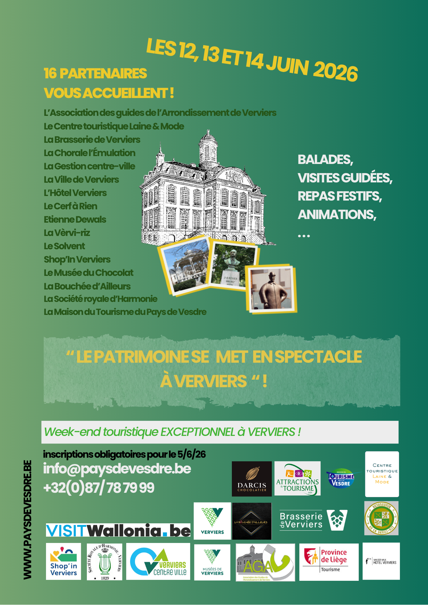 affiche patrimoine en spectacle